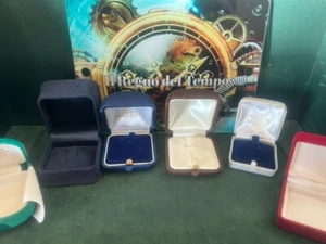 Boîtes Boucles D'Oreilles Pendentifs Anneaux Trousse Lot 6 Pcs Vintage N.14 - Picture 1 of 7