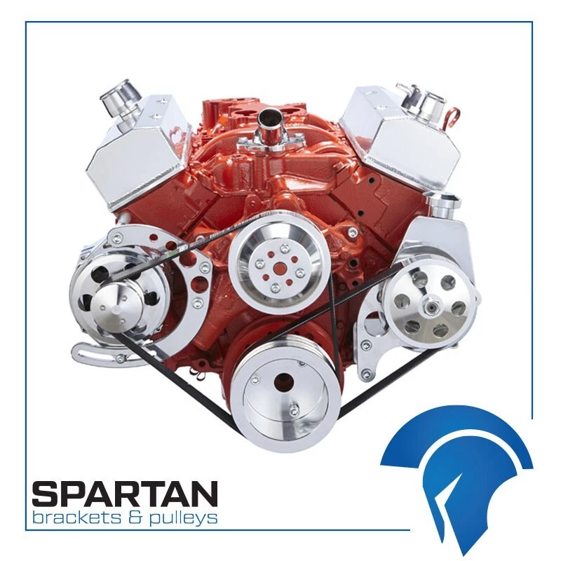 Small Block Chevy Serpentine Conversion Kit System 327 350 383 400 SBC PS 6 Rib - Image 1 of 3