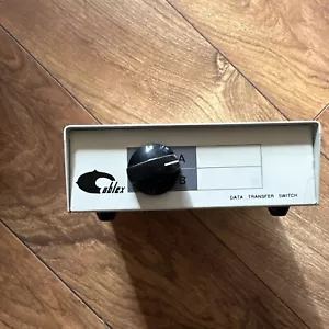 Interruptor de transferencia de datos vintage impresora paralela de 2 vías puerto de 25 pines caja de computadora A B - Imagen 1 de 4