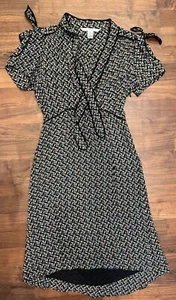 diane von furstenberg  Silk Printed dress Uk 10 Us6 - Picture 1 of 8