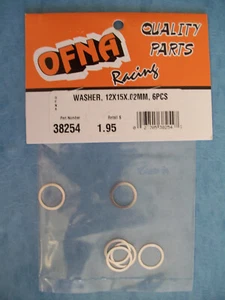 VINTAGE OFNA 38254 WASHER 12 X 15 X 0.02MM 6 PIECES OFN38254 NIP - Picture 1 of 1