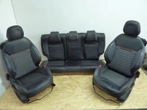12-16 PEUGEOT 208 FELINE 156 THP 3DR HALF LEATHER INTERIOR FRONT REAR SEATS - Picture 1 of 11