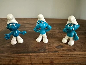 VINTAGE SMURFS, NORMAL SMURF, SAD SMURF, CHEEKY SMURF - Picture 1 of 13