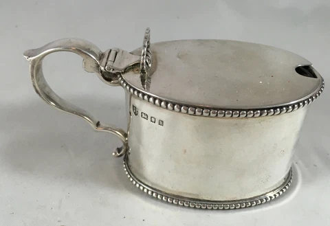 Antique Silver Mustard Pot Vander London 1926 93g DZX Cover
