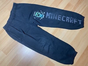 Kinder Jungen Hose Sport Jogginghose Minecraft Gr. 134 Dunkelblau - Bild 1 von 3