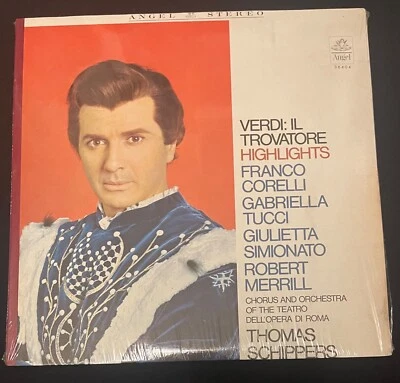 sealed VERDI IL TROVATORE Highlights Franco Corelli etc 1966 Angel S36404 - Image 1 of 3
