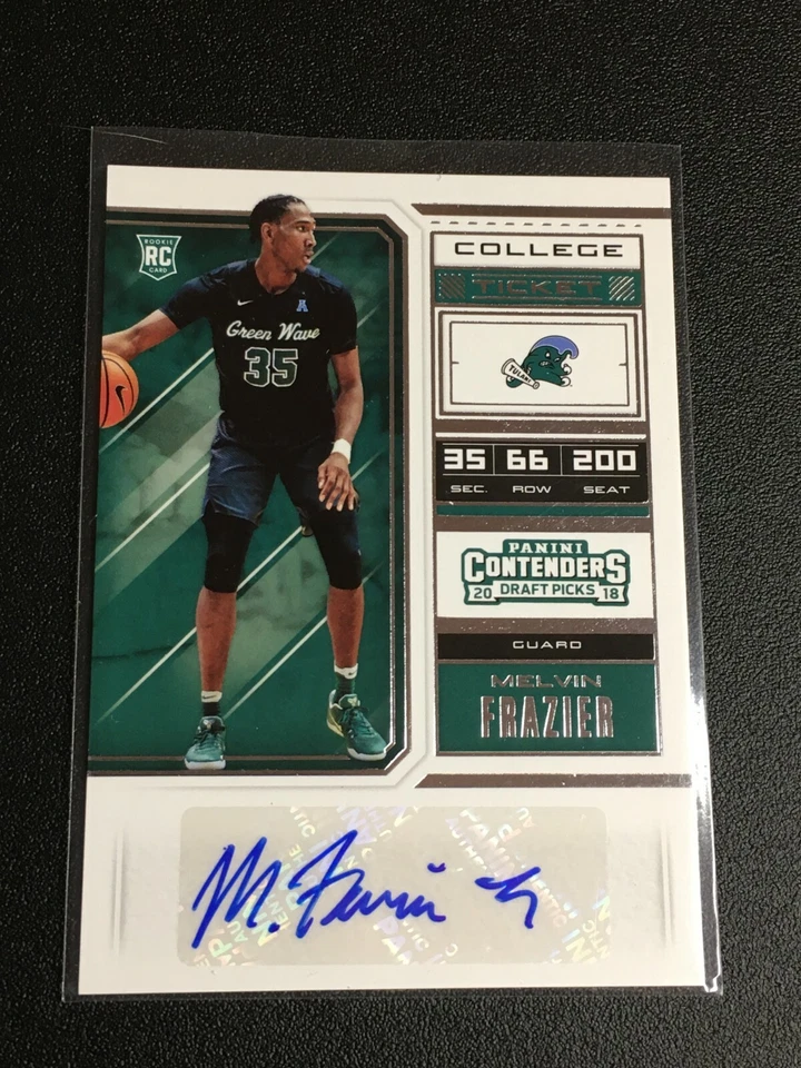 F58609  2018-19 Panini Contenders Draft Picks #88 Melvin Frazier AUTO RC  - Image 1 of 1
