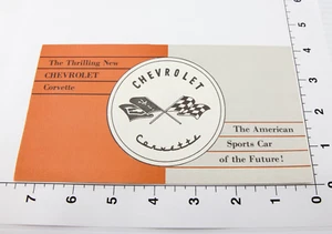 1953 Chevy Corvette Brochure - Excellent Estate Find - Picture 1 of 4