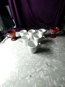 CHINA VINTAGE EXPRESSO COFFEE CUPS SET OF 6 AND 2 TEA CUPS FROM LINDA BIRCHTALSE - Picture 1 of 12