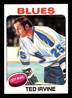 Ted Irvine 1975-76 Topps #244 St. Louis Blues Ex-Mt - Image 1 of 2