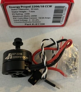 HiTec #61106: Energy Propel 2206/18 CCW Brushless Motor w/Integrated Speed Cont. - Picture 1 of 1