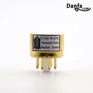 One Gold Plated ECC88 [a] 6SN7 presa di conversione per tubo di aspirazione - Foto 1 di 6