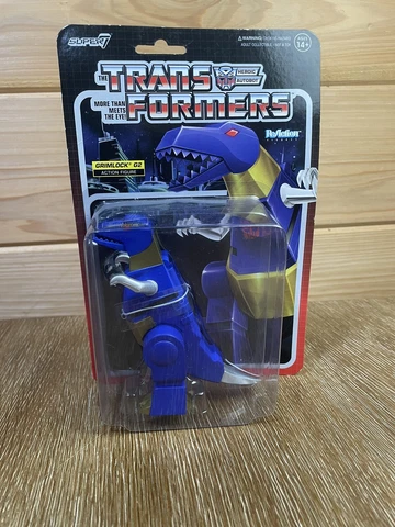 Transformers More than Meets the Eye Super7 ReAction Grimlock G2 Action Figure Cover