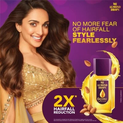 Bajaj Almond Drops Hair Oil (300ml) With Vitamin E - Image 1 of 3