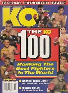 KO MAGAZINE NOVEMBER 1996-THE KO 100 RANKING THE BEST FIGHTERS IN THE WORLD - Picture 1 of 2