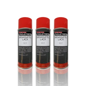 BREMSSATTELFARBE 3x 400 ml ROT - Farbe für Bremssättel und -trommeln 300°C - Bild 1 von 7