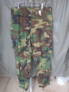 1° Modello 100% Cotone Woodland BDU Combat, Pantaloni Utility, MEDIA LUNGHEZZA, NUOVI CON ETICHETTE #1 - Foto 1 di 6