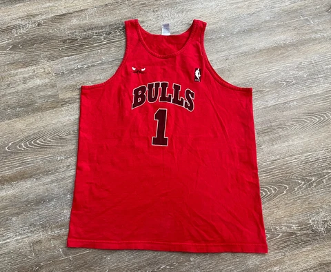VTG 2009 Chicago Bulls Derrick Rose KILROYS KOK Bar Tank Top Jersey Shirt XL IU Cover