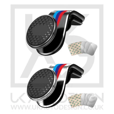 BMW M Performance Style Black/Chrome Magnetic Car Air Vent Phone Holder - image 1 of 2