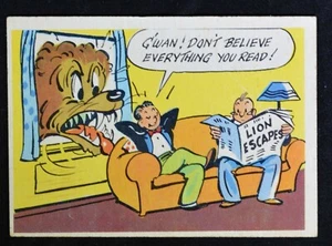 1957 Topps Goofy Postcards #48 G'wan Don't Believe Everything... VGEX+ - Bild 1 von 2