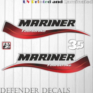 Mariner 3.5 hp four stroke outboard engine decal sticker set kit reproduction - Picture 1 of 3