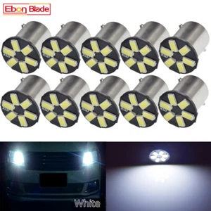 10 X 1156 BA15S CAR WHITE 6SMD LED BRAKE REVERSE TURN STOP TAIL LIGHT BULB 12V - Imagen 1 de 6