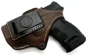 LEFT HAND Leather 4 in 1 OWB IWB Thumb Break Holster - CHOOSE - Picture 1 of 9