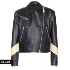 Genuine Soft Lambskin Leather Jossete Biker Jacket