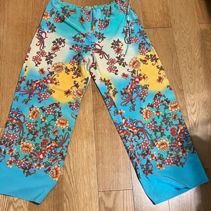 NATORI Lounge-/Pyjamahose Blumen Blüte Kordelzug Größe Small - Bild 1 von 8