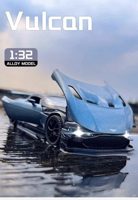 1: 32 Aston Martin Nail Vulcan Alloy Car Model Simulation Ornament - Image 1 of 4