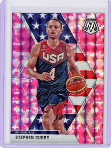 2019-20 Panini Mosaic - USA Basketball Stephen Curry #260 Pink Camo Prizm - Picture 1 of 2