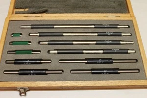 Mitutoyo 11 Piece Micrometer Calibration Standard Set 1 - 11 Inch w/ Box - Picture 1 of 10