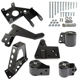 Soportes intercambiables de motor para Honda Civic 1992-1995 serie K intercambiables K20 K24 62A negro - Imagen 1 de 9