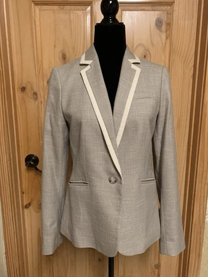 Blazer Tommy Hilfiger Mujer Gris Talla 6  Foto 1 de 4
