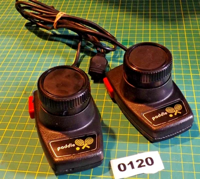 Pair of Official Genuine Atari 2600 Paddle Controllers - untested - Image 1 of 3