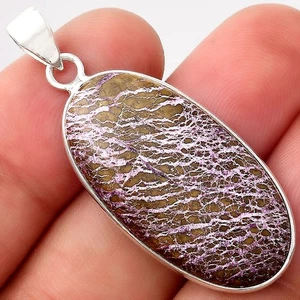 Natürlicher Purpurit - Südafrika 925 Sterling Silber Anhänger Schmuck P-1001 - Bild 1 von 5