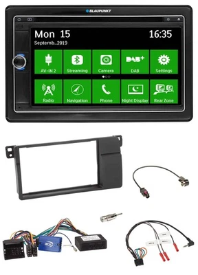 Blaupunkt Bluetooth 2DIN Lenkrad DAB USB TMC Navigation für BMW 3er E46 2002-200 - Bild 1 von 4
