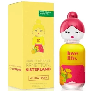 SISTERLAND YELLOW PEONY * Benetton 2.7 oz / 80 ml EDT Women Perfume Spray - Picture 1 of 1