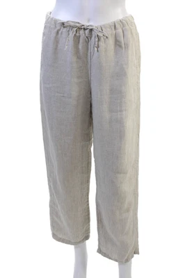 Pantalones cortos de lino J Crew beige con cordón talla pequeña XS Foto 1 de 4