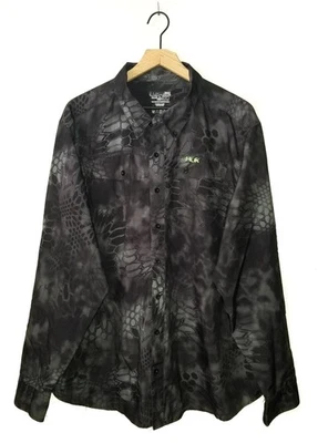 HUK Fishing Shirt Kryptek Typhon Performance Outdoor Vented Long Sleeve Mens 2XL - Image 1 of 4