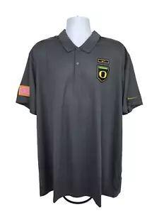 Oregon DUCKS Football TEAM ISSUED Nike Veteran's Day COLLAR SHIRT Men's 3XL - Picture 1 of 3