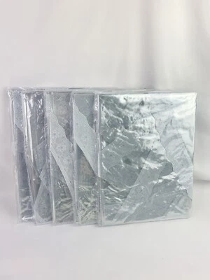 5 Vinyl Table Covers with Plastic Lace 60” Round Clear PVC  Waterproof Party Wed - Image 1 of 4