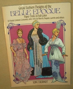 Tolle Modedesigns der Belle Epoque Papierpuppen von Tom Tierney - NEU, UNGESCHNITTEN - Bild 1 von 2