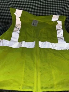 Chaleco de seguridad amarillo grande/2 bolsillos con tiras reflectantes ANSI 107-2015 tipo R - Imagen 1 de 5