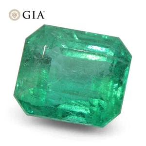 8,82ct Achteckig/Smaragdschliff Grün Smaragd GIA Zertifiziert Sambia (F2) - Bild 1 von 16