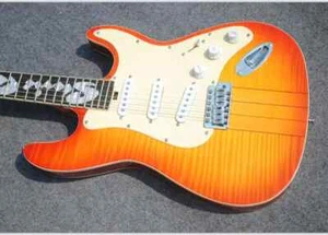 Vaughan SRV Number One Hamiltone Cherry Sunburst ST Electric Guitar SSS Pickups - Picture 1 of 5