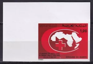 Marokko 1978 Yvert 810 Rotes Kreuz Roter Halbmond ungebohrt - Bild 1 von 1