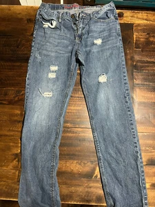 Red Camel Mens Blue Flat Front Cotton Straight Leg Denim Jeans Size 34X34 - Picture 1 of 2