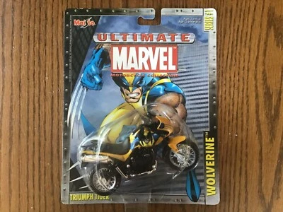 Motocicleta Marvel Wolverine Ultimate Collection Serie 1 Triumph Tiger Maisto Foto 1 de 4