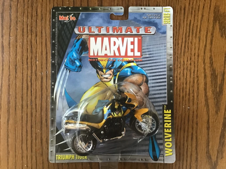 Marvel Wolverine Motorcycle Ultimate Collection Series 1 Triumph Tiger Maisto - Image 1 of 4